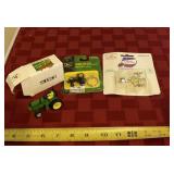 John Deere key chain and scale models