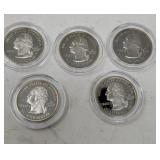 5) 1999 -S Mint Quarters