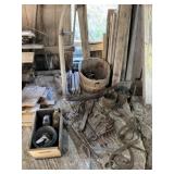 Weed thrasher, saws,, window weights and more