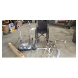 Handicap walker, crutches, shower seat wheelchair