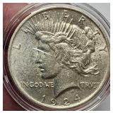1924 Peace Silver Dollar