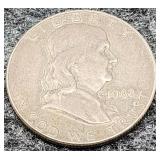 1962-D Franklin Silver Half Dollar