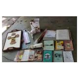 Cherry picker, , bread knife , serving tray, food