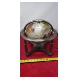 Gemstone World Globe 14 inches  3- 4 legged Table