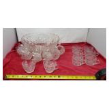 Punch bowl set w extra cups