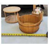 Primitive Wooden Bowl Lazy Susan