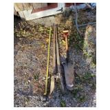 Trouper spade and post hole digger