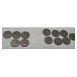 12) 1974 -D, P Kennedy Half Dollars