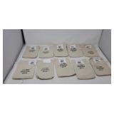 Connecticut D,  , Coin Bags - Canvas Cloth