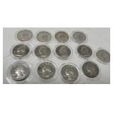 13) Uncirculated Bicentennial-S Quarters
