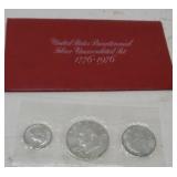 U S Mint Bicentennial Silver Uncirculated Set