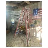 8ï¿½ aluminum fiberglass ladder