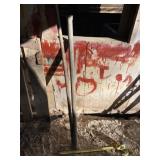 Long pry bar and 49ï¿½ long 2ï¿½ pipe