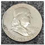 1963-D Franklin Silver Half Dollar