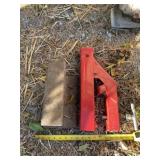 Receiver hitch and railroad track piece