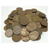 100 Unsearched Wheat Pennies