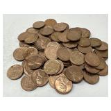 100 AU Wheat Pennies