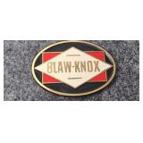 Blaw Knox Solid Brass belt buckle
