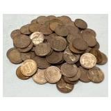 100 AU Wheat Pennies