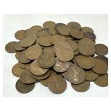 100 Unsearched Wheat Pennies
