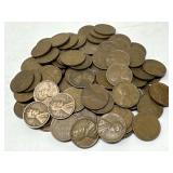 100 Unsearched Wheat Pennies