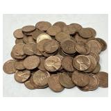 100 AU Wheat Pennies