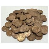 100 AU Wheat Pennies