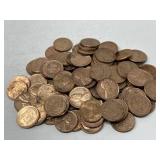 100 AU Wheat Pennies