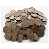 100 Un Searched Wheat Pennies