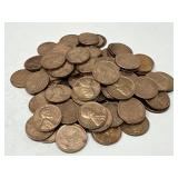 100 AU Wheat Pennies