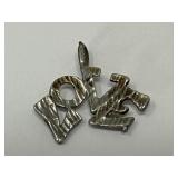 Sterling Silver Love Pendant 1.33 Grams