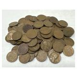 100 Unsearched Wheat Pennies