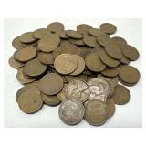 100 Unsearched Wheat Pennies