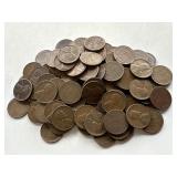 100 Un Searched Wheat Pennies