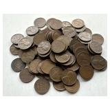 100 Un Searched Wheat Pennies