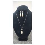 18" .925 Earring and Necklace 12.05g