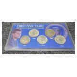 First Five Years 40% Silver Kennedy Half Dollars