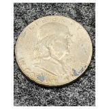 1954-D Franklin Silver Half Dollar