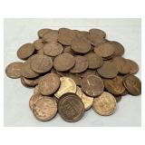 100 AU Wheat Pennies