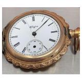 Tested 14 KT Gold Filled  Elgin Pocket Watch,