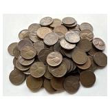 100 Un Searched Wheat Pennies