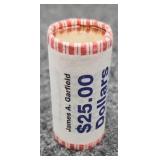 $25.00 Uncirculated Presidential Dollars James A.
