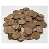100 AU Wheat Pennies