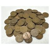 100 Unsearched Wheat Pennies