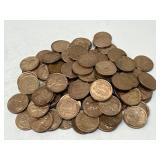 100 AU Wheat Pennies