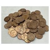 100 AU Wheat Pennies