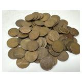 100 Unsearched Wheat Pennies