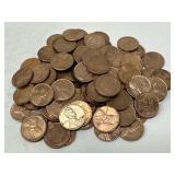 100 AU Wheat Pennies