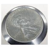 1943-D wartime steel wheat penny