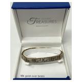 7in. 18k. Gold over Brass Bracelet